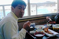 刺身と煮魚の定食