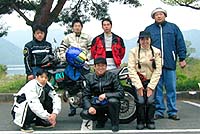 本栖湖で「はい、バタァ〜」